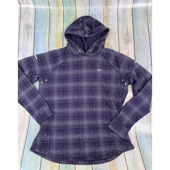 Nike Other - Nike Dri-Fit Purple Pullover Hoodie Running Jacket Size XL Back Vent Long Sleeve
